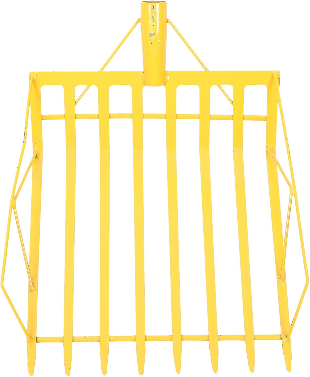 Maize Grain Shovel and Corn Spade for Farming Thickened Steel Portable Hand Shovel with Pointed Yellow Tip Suitable for Harvesting and Collecting Corn