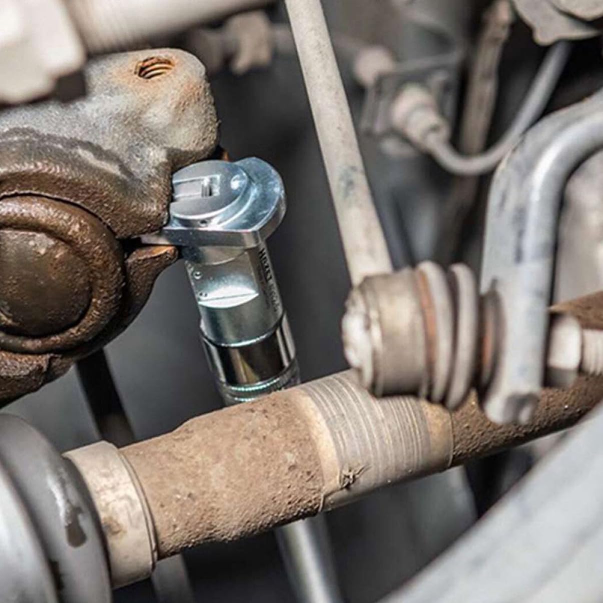 HOLIDYOYO Car Strut Spreader Tool Durable Suspension Strut Remover for Precise Separation of Shock Absorbers Ergonomic Design for Easy Use Suitable for Cars and Motorcycles