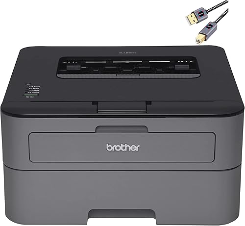 Brother Impresora láser monocromática compacta serie L-2300D I Impresión automática de 2 caras I Hasta 26 páginas/min I 250 hojas/bandeja I 2400 x