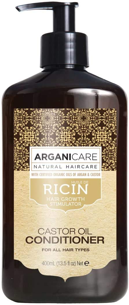 ARGANICARE Repair & Hair Growth Shampoo & Conditioner Set, Duo Castor Growth, 400 ml (Lot de 2) - Image 3