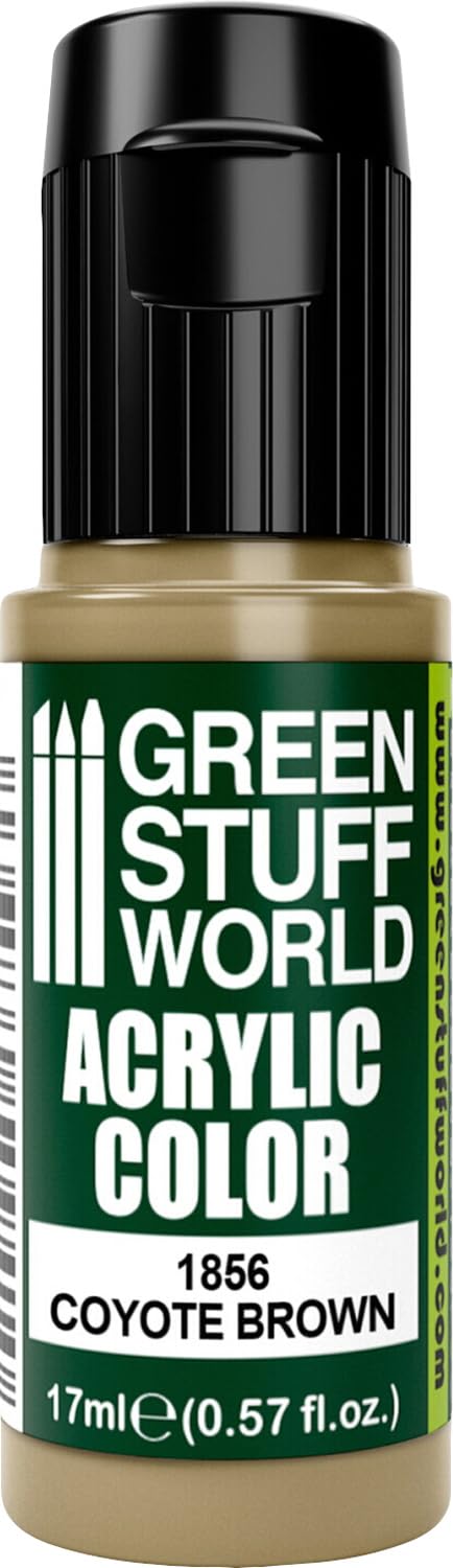 Green Stuff World Acrylic Color Paint - COYOTE BROWN 17ml