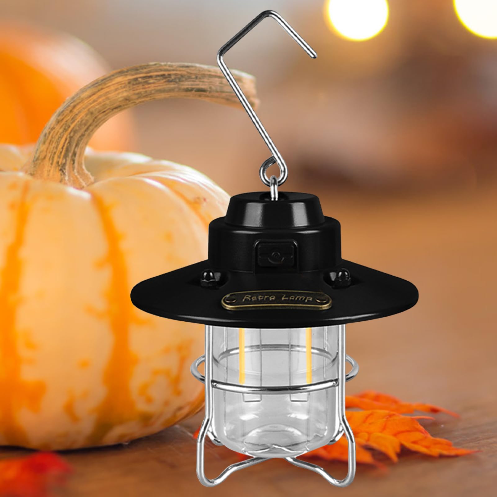 2 x Camping-Taschenlampe, Campinglampe mit LED-Ladung, Outdoor | Taschenlampe, Retro-Taschenlampe, wiederaufladbar, für Camping und Wandern im Freien
