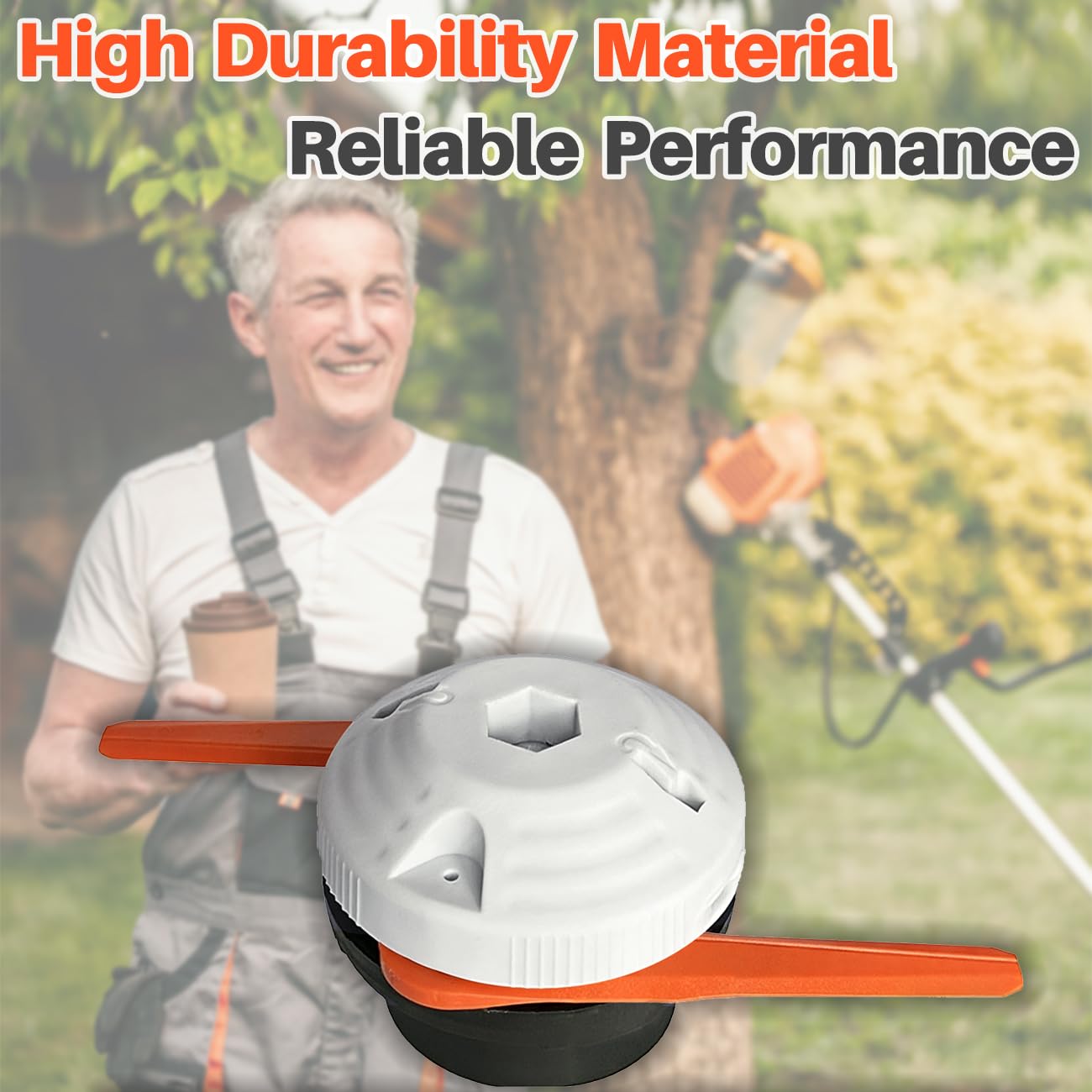Polycut 6-2 Testina per STIHL FS38 FSA60R FSA86R FS40 FS50, Ricambi FSA 60 R Testina FS 38 Decespugliatore Accessorio, con 4 Ricambi (1 Pack)
