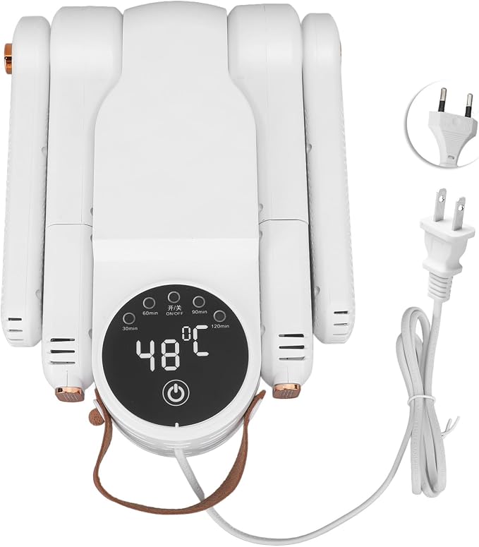 Secador eléctrico plegable para zapatos y botas con 4 cabezales miniatura 4