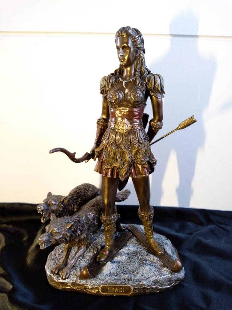 Amazon | スカジ 北欧神話 女神 ブロンズ風 フィギュア | フィギュア