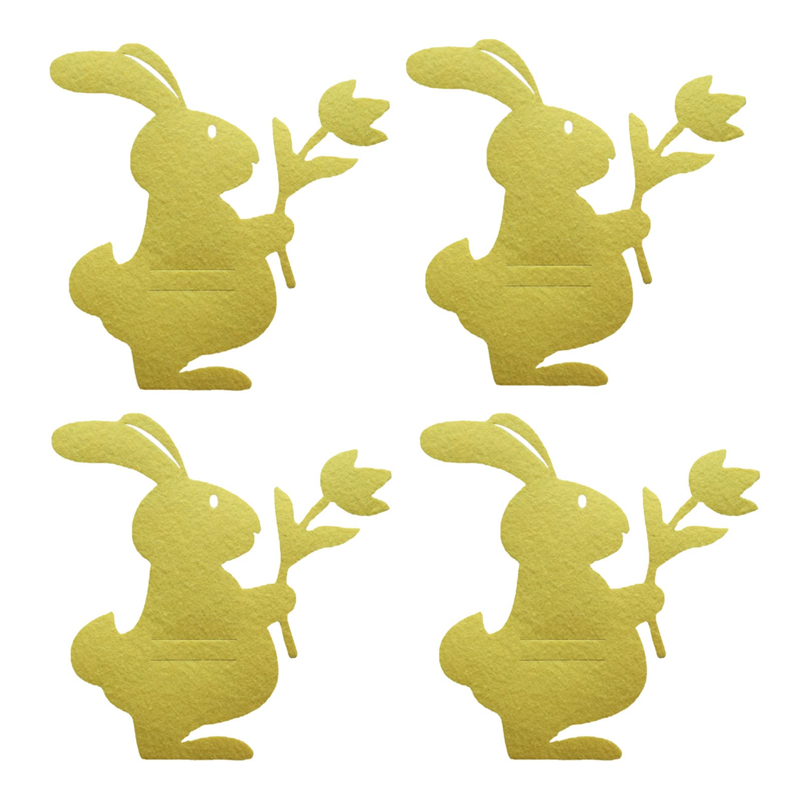 Tsophreniq 4pcs Happy Easter Tableware Holder Flower Knives Fork Cutlery Bag Easter Decoration for Home Dining Table Party Tableware Organizers