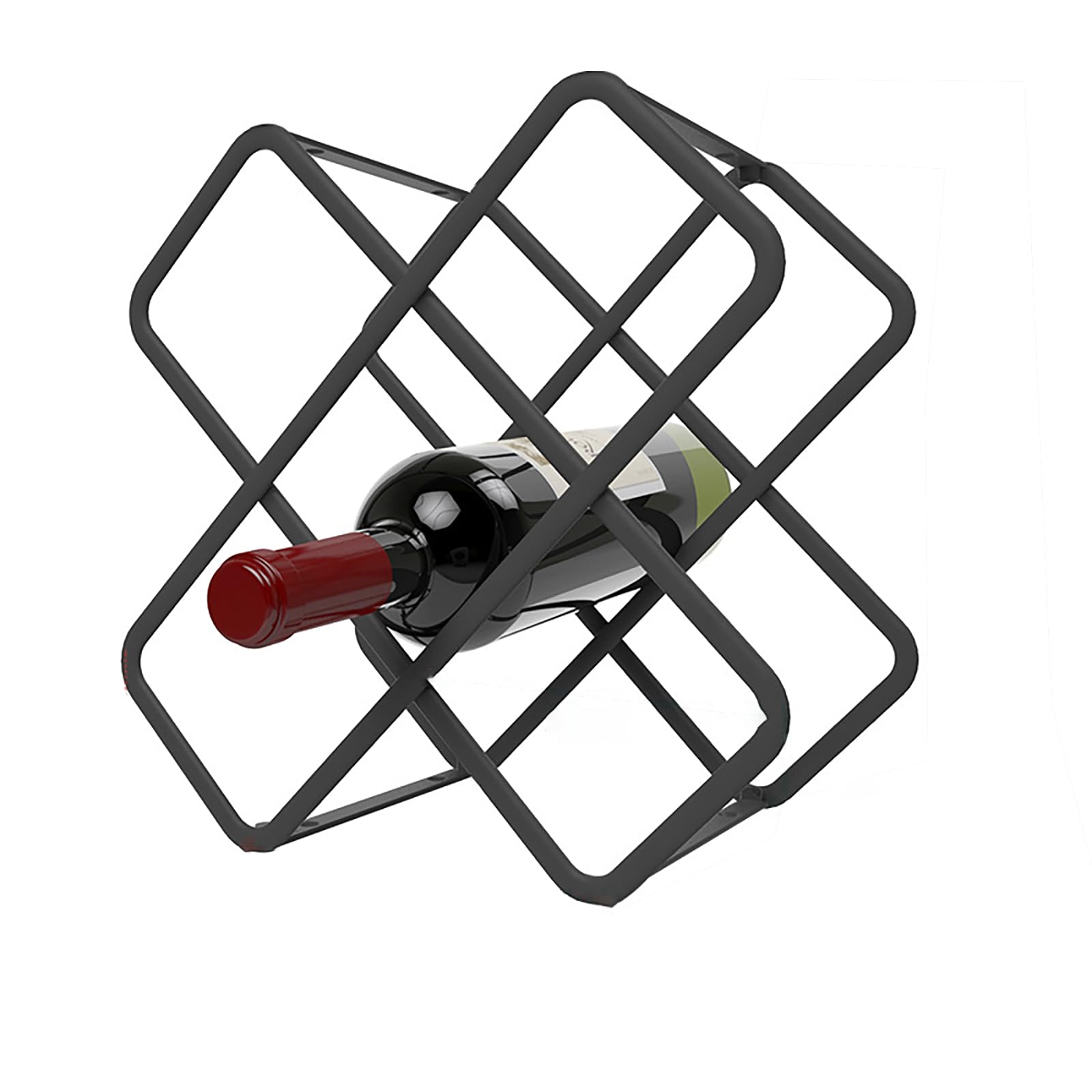 Supporto moderno in metallo nero per armadietto bar dispensa e ripiano da tavolo Design elegante per Top 5/8 S.