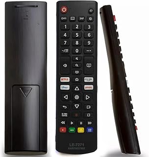 Controle Remoto Compatível com LG Universal Televisão LCD LED HDTV Plasma Smart Com Teclas Netflix, Prime, Disney+, Globoplay TV Digital Futebol