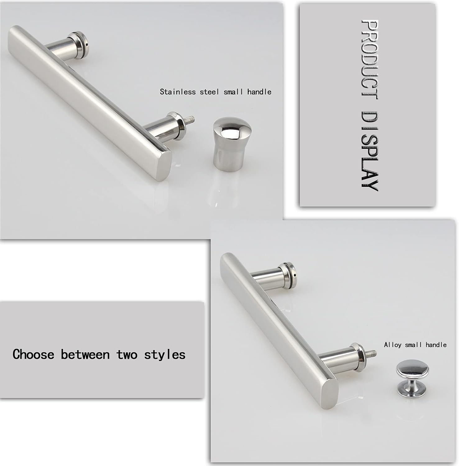 Stainless Steel Shower Door Knob Button | Shower Enclosure Towel Bar | Modern Shower Door Handle Replacement
