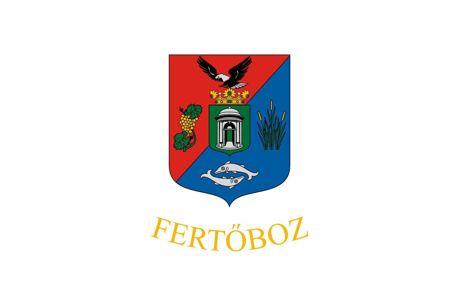 Drapeau large Fertőboz pour décorer vos événements culturels hongrois