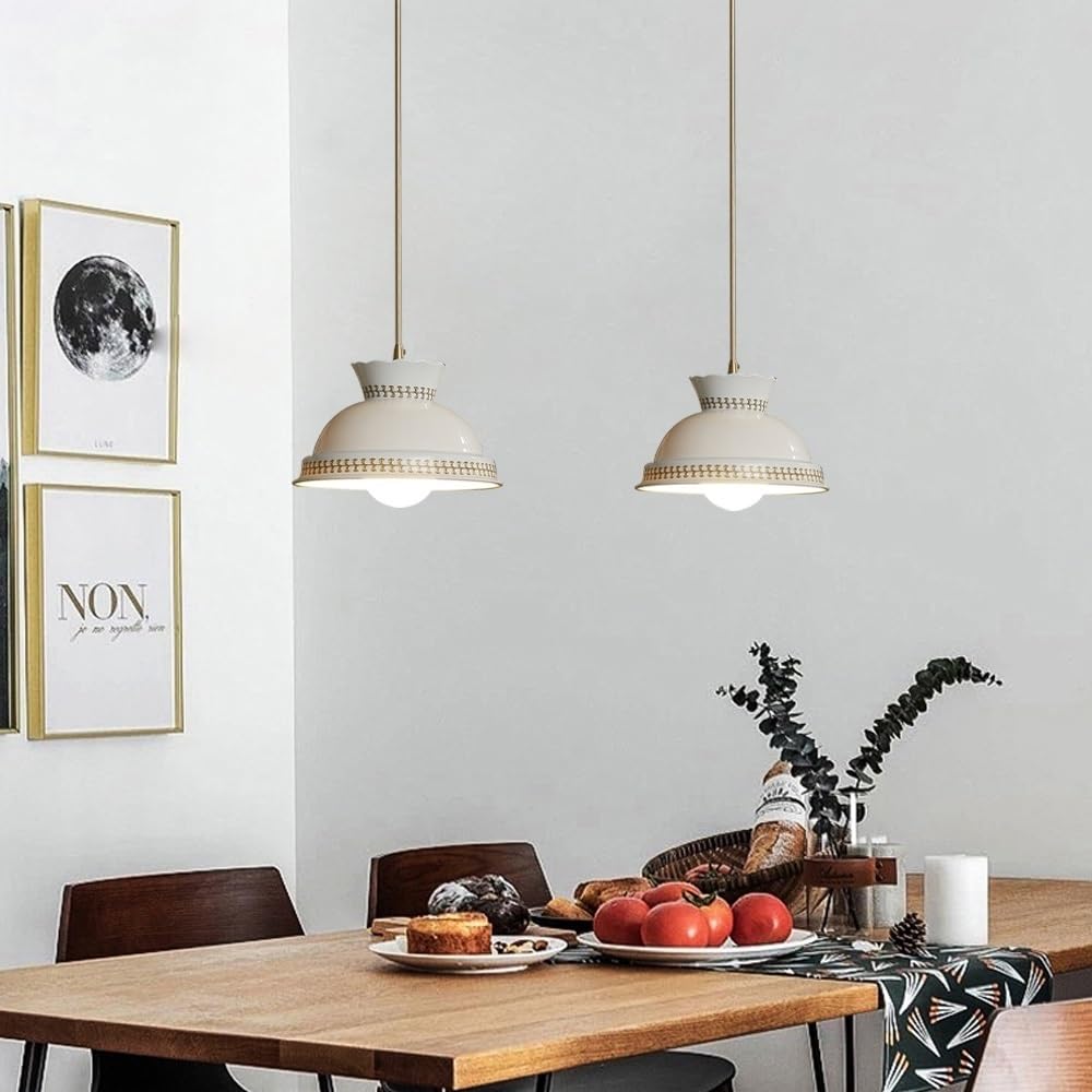 Jadssox Nowoczesna Ceramiczna Lampa Wisząca Z Białej Porcelany Żyrandol