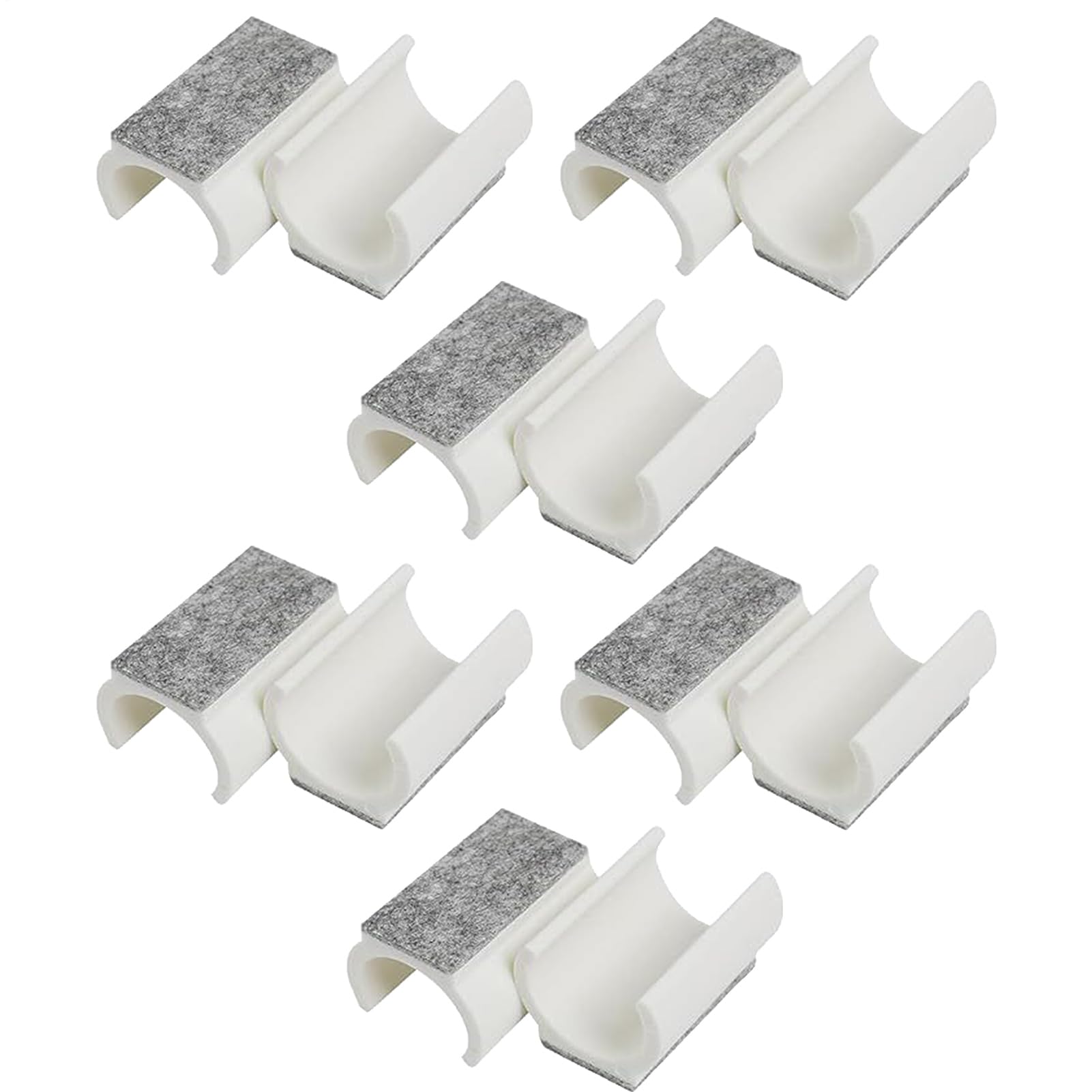 Protectores de patas de silla antirrayaduras: 12 almohadillas de fieltro para suelo de madera