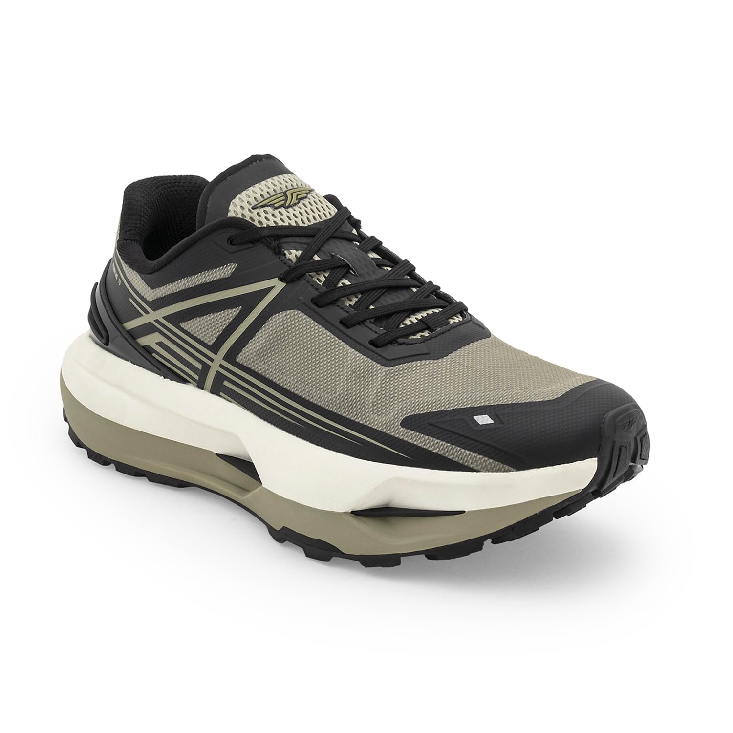 Men's Sneakers Black Grey Mesh TPU Round Toe Lace-Up-image-45