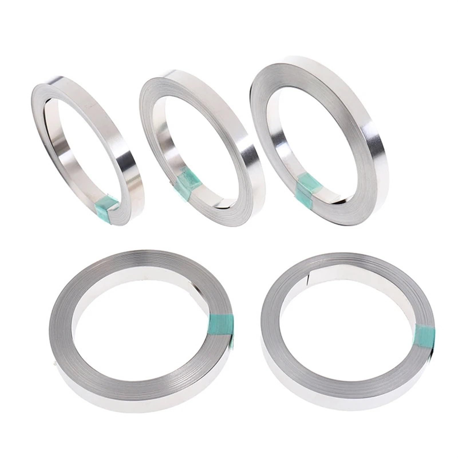 Nastro in strisce di nichel, Nastro in striscia di nichel for ioni di litio 2 pezzi Argento 0,3 mm x (3-30) mm x 10 m(0.3mmx30mmx10m)