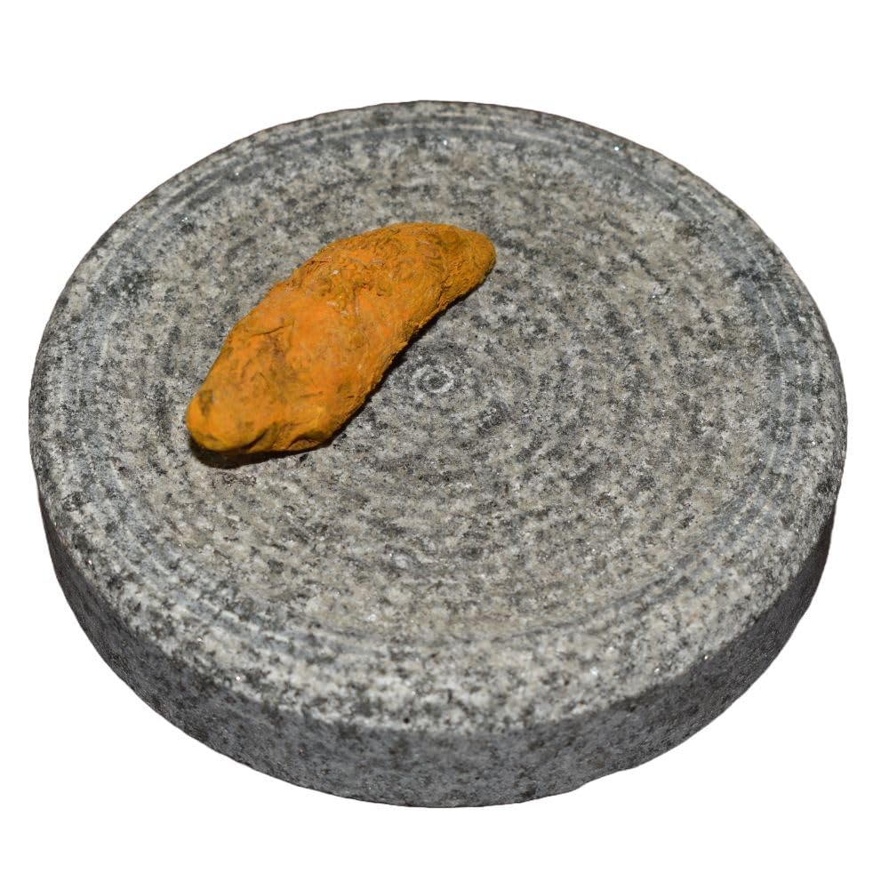 Pallavi Makers UTHUKULI REAL STONE Turmeric, Haldi, Sandalwood, Manjal Ora kallu Rubbing Stone for Baby, Chandan Rubbing Stone | Round shape 4 Inch (10 X 10 X 2 cm) (B0CZ2HPMLX) Amazon Price History, Amazon Price Tracker