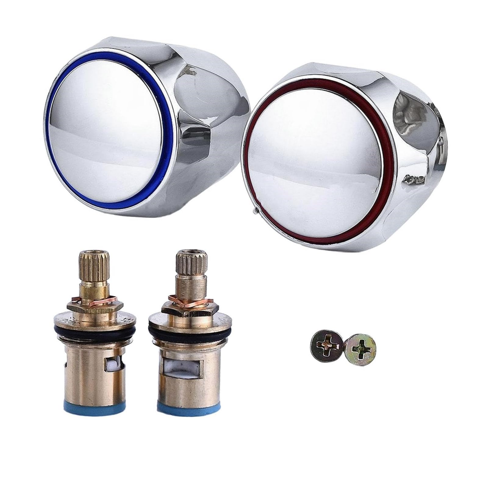 Bathtubs Valves Set Ergonomic Knobs for Bathtubs Fixtures Faucet Conversion for Easy Installation Water Flows Control Faucet Knobs