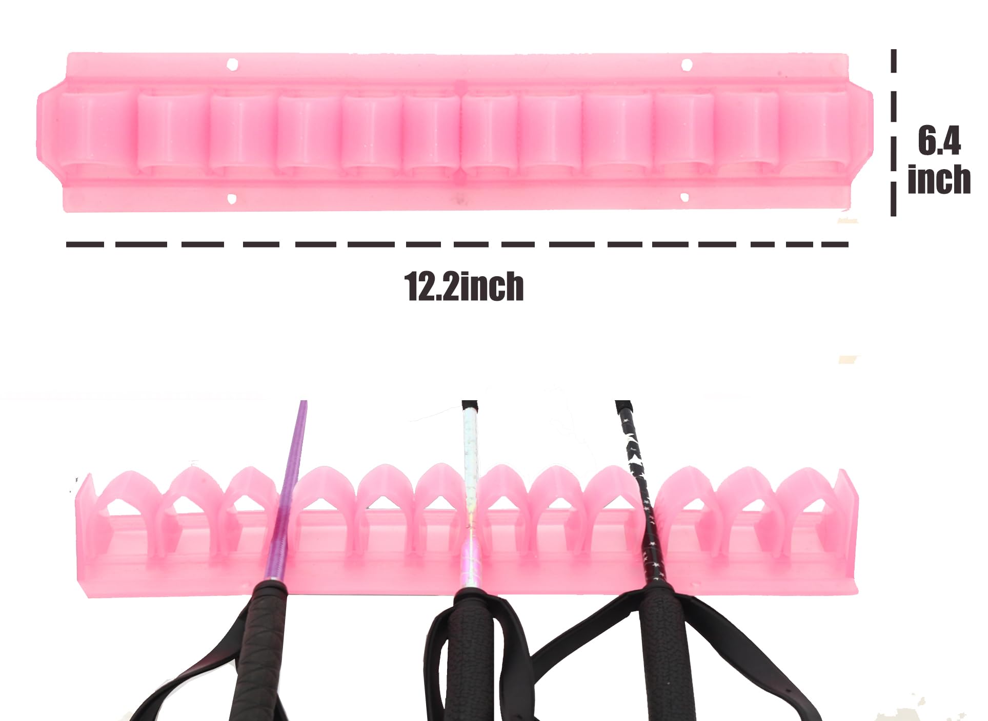 Pferdepeitschen-Halter Zur Wandmontage – Praktischer Halter Für Bis Zu 12 Peitschen & Gerte Im Stall