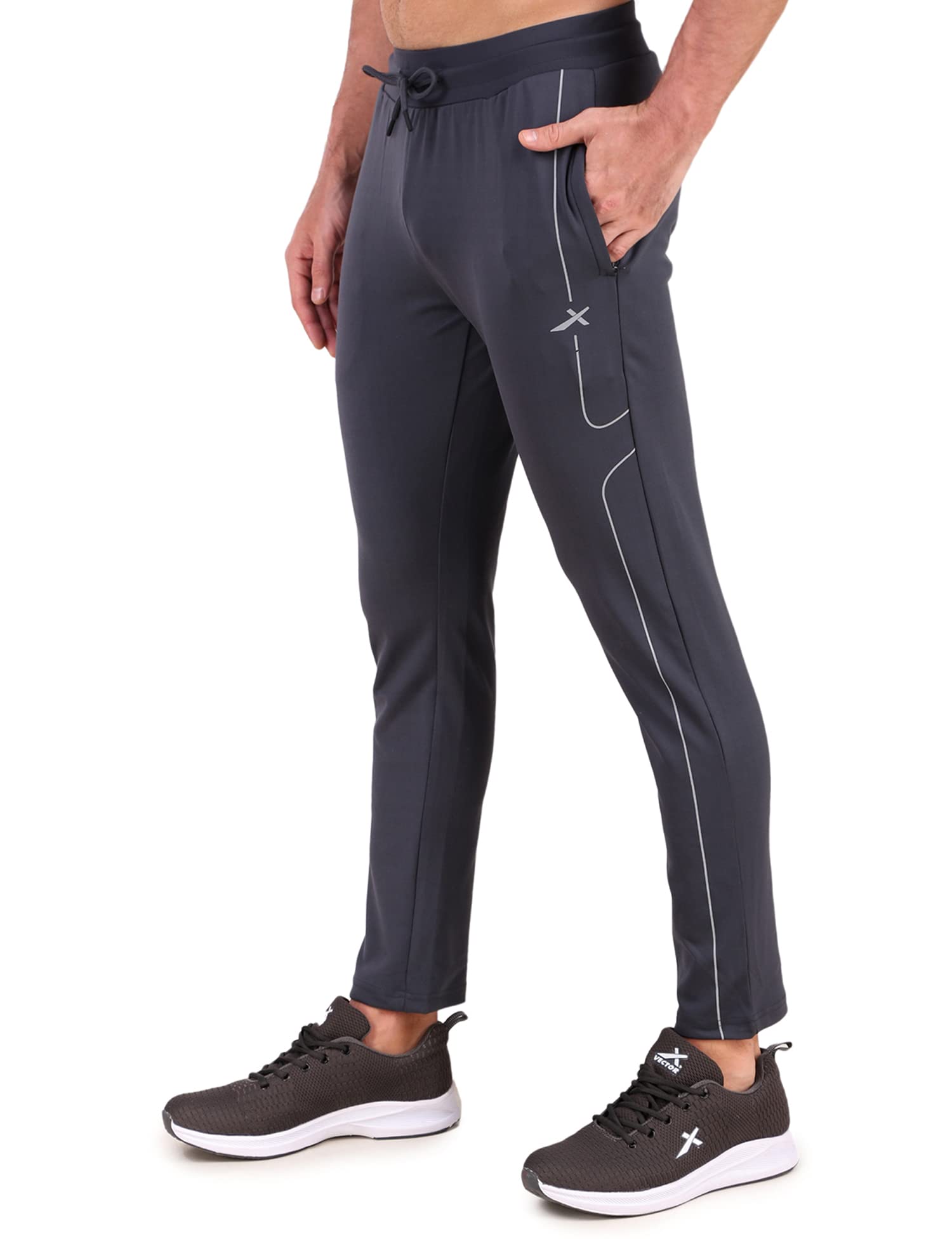 OML-264 Men's Dry-Touch Sports Polyester Trackpant with 2 Utility Pockets Trouser – Ultra-Lightweight, Moisture Wicking, Training & Running Pant + Contrast Piping Design-image-28