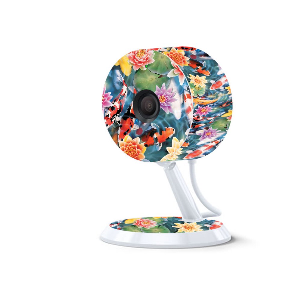 MightySkins Skin Compatible with Amazon Cloud Cam - Koi Pond | Protective, Durable, and Unique Vinyl Decal wrap Cover | Easy to Apply, Remove, and Change Styles | Made in The USA
