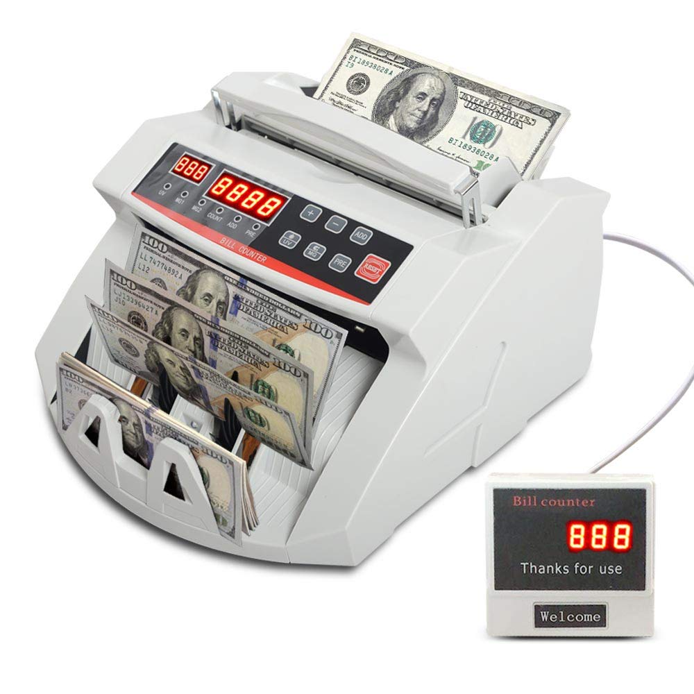 Buy CAMORSA Money Counter with UV/MG Counterfeit Detection, Portable