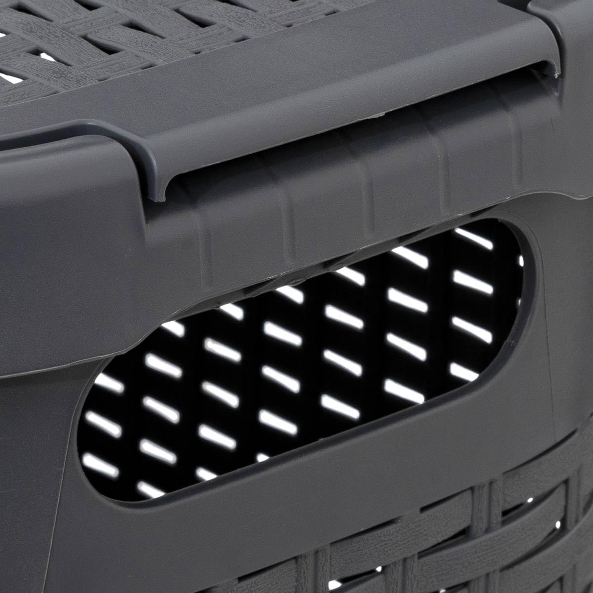 5 five simply smart Corb Slim 40 Liter Beton Rattan