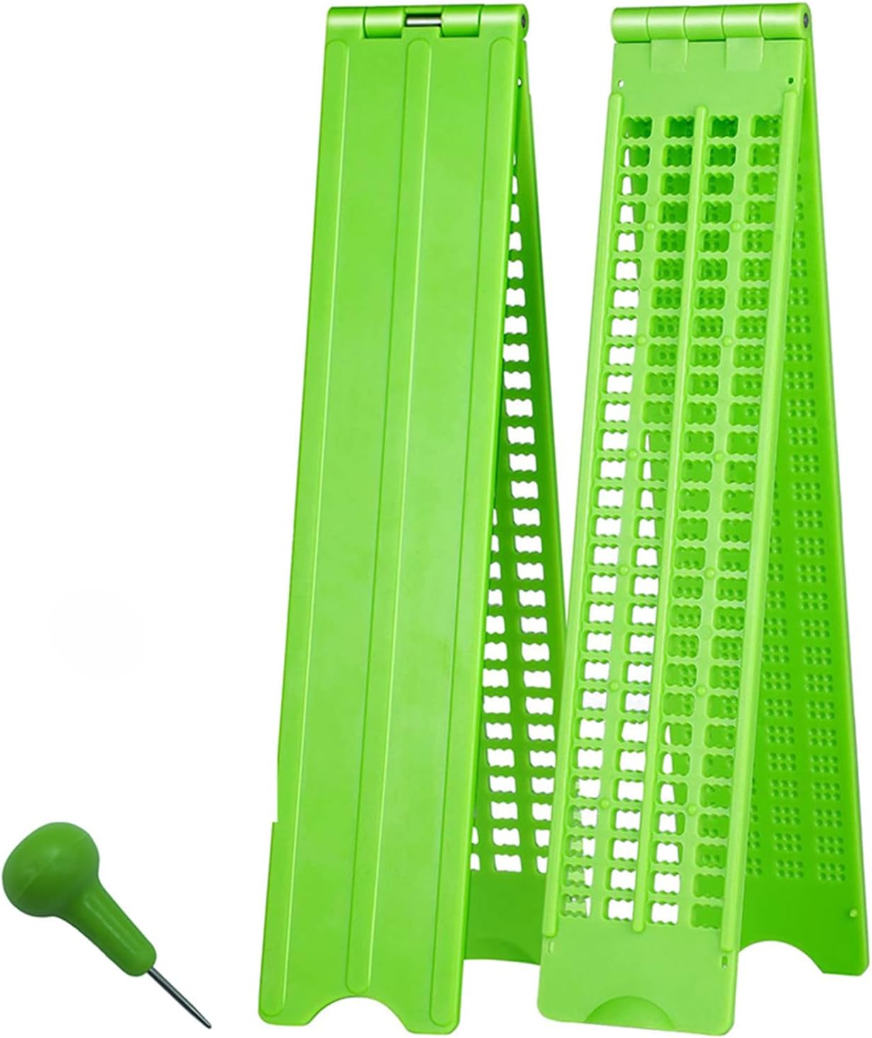 4 Lines 28 Cells Braille Slates and Stylus Braille Writing Slates Plastic Braille Slates Set Braille Slates and Pen Set