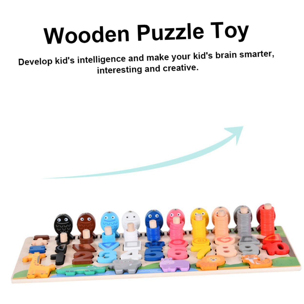 Juguete de Formas a Juego de Madera 1 Juego, Rompecabezas para Niños