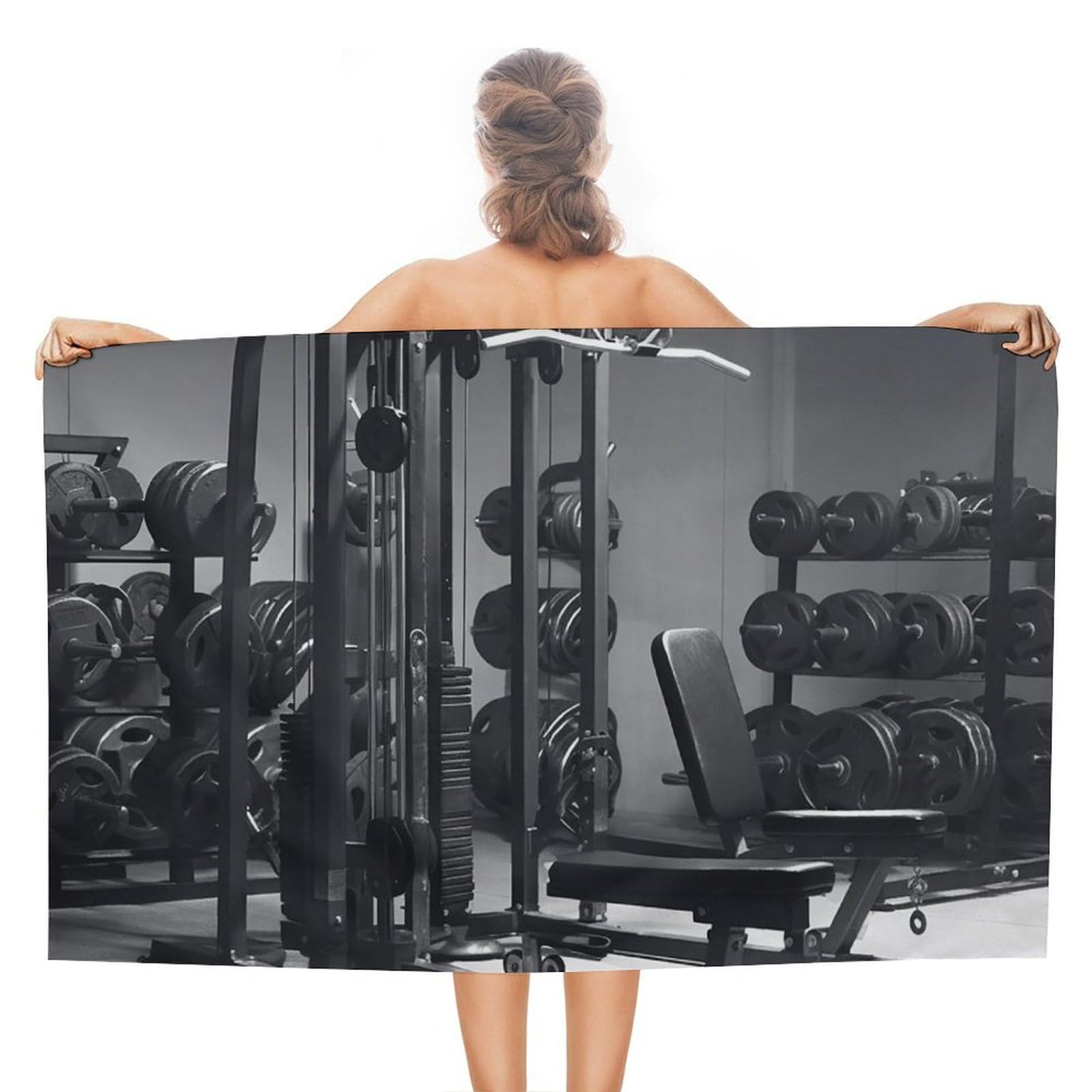 LSRCPD Beach Towels Gym Equipment Bath Swim Gym Camping For Men Adults 80X130Cm