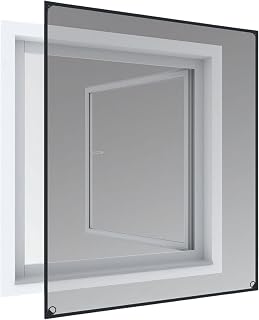 Windhager Insektenschutz "Plus" Magnetfenster - anthrazit - 100 x 120 cm