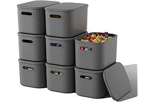 Wide 8 Inch Storage Bin for Optimal Organization
