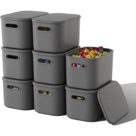Wide 8 Inch Storage Bin for Optimal Organization