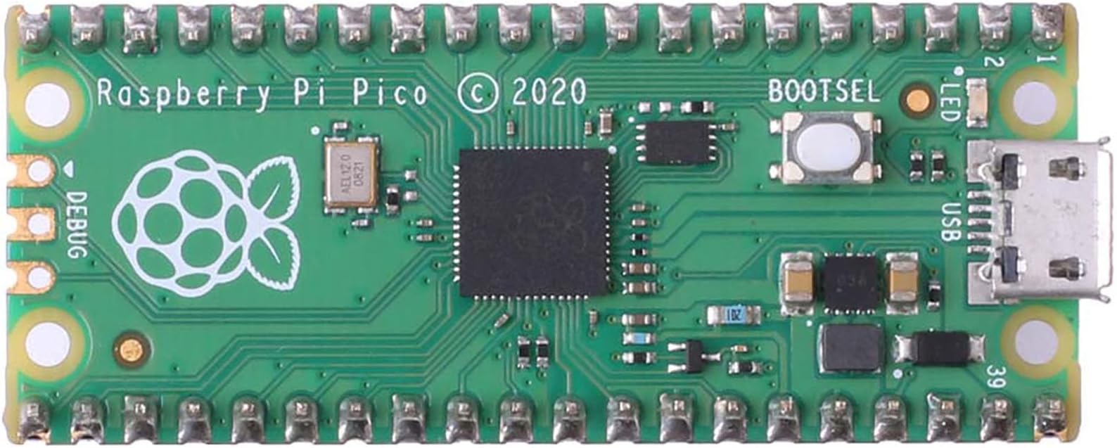 Pi Pico H – RP2040 Microcontroller Board with Dual-Core Cortex-M0+ | Compact & High-Performance for DIY Electronics & Embedded Projects