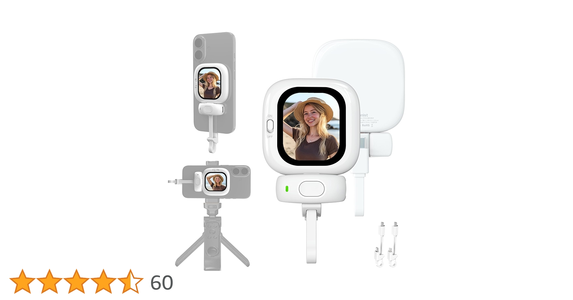 【新品】自撮りモニター Founist Vlogmate Mini Founist Vlogmate Mini Vlog Selfie Monitor de tela para iPhone