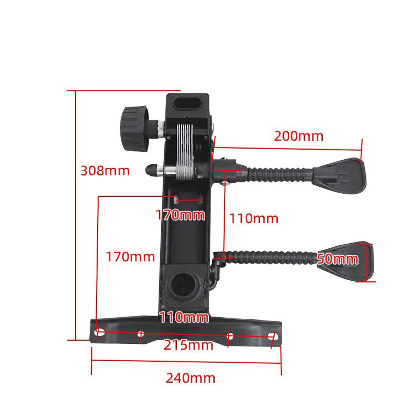 Sharplace Silla de Oficina con Mecanismo Giratorio y Control de inclinación, Base Ajustable y Soporte de Acero