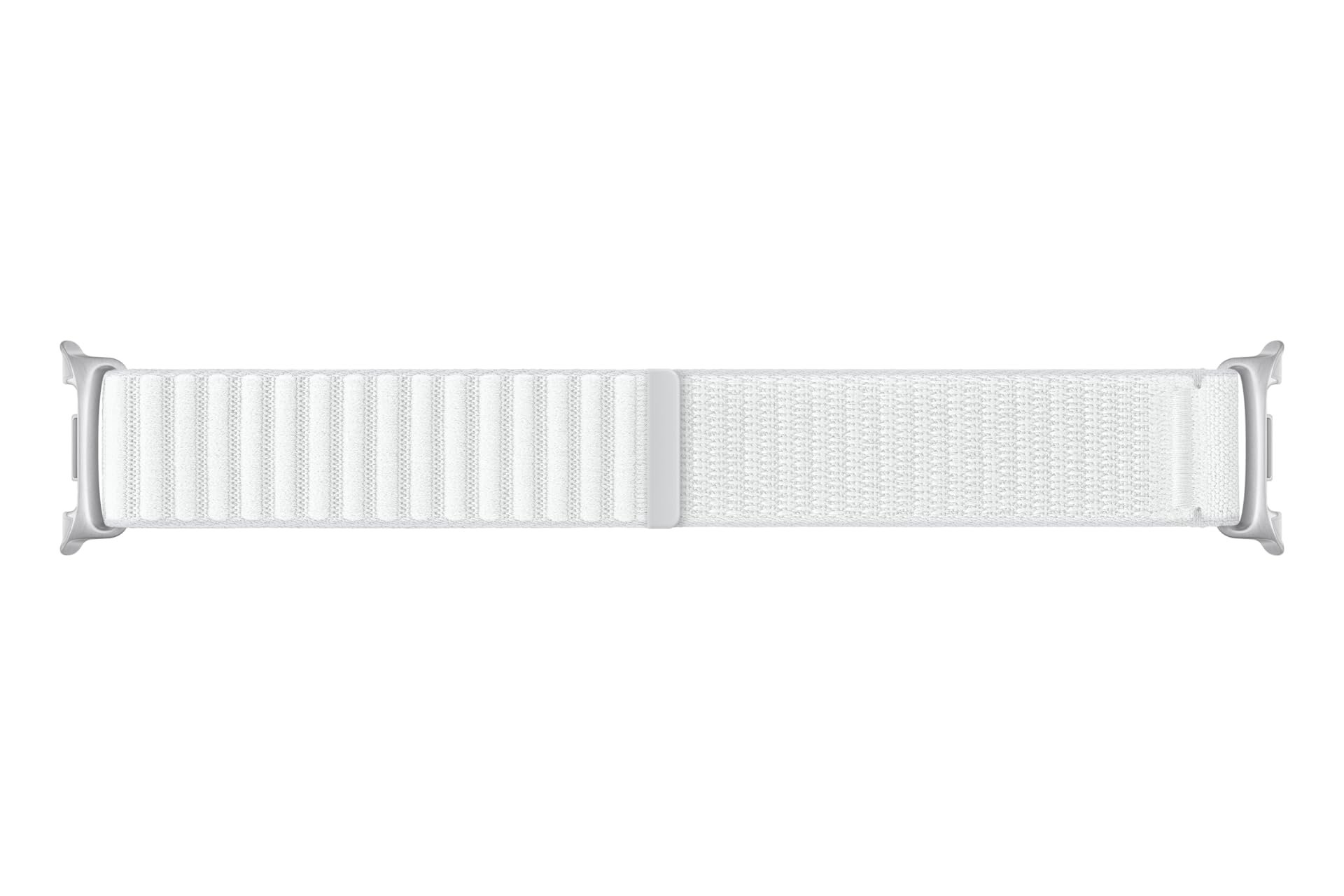 Samsung Fabric Band (M/L) ET-SVL33 für die Galaxy Watch8 | Watch8 Classic, Uhrenarmband, Original Zubehör, Stoffband, Klettverschluss, flexible Armbandlänge, White