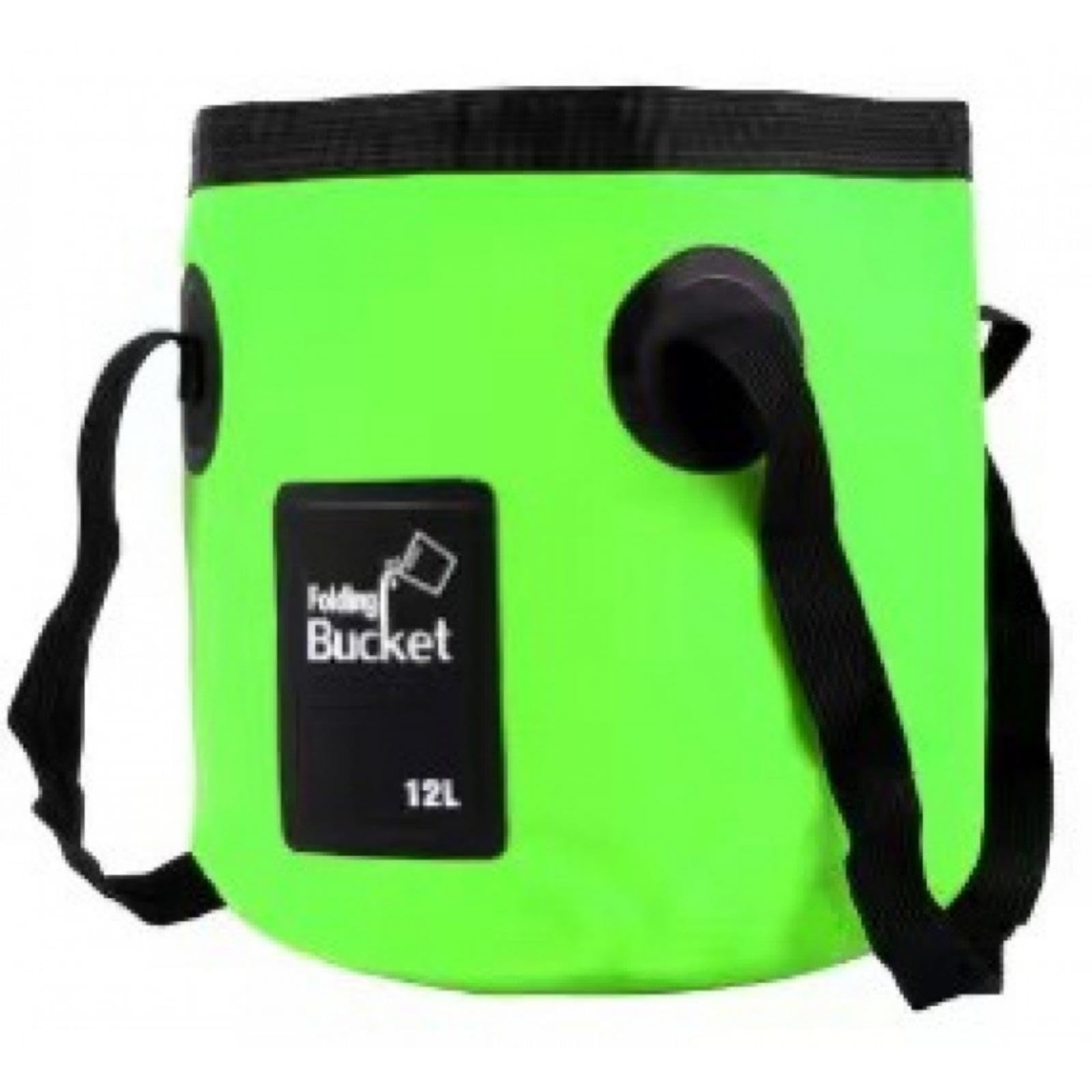 Foldable Bucket Waterproof Foldable Bucket Compact Water Container for Campers, Anglers, Camping, Fishing, Foot Soaking Green 12L-image-14