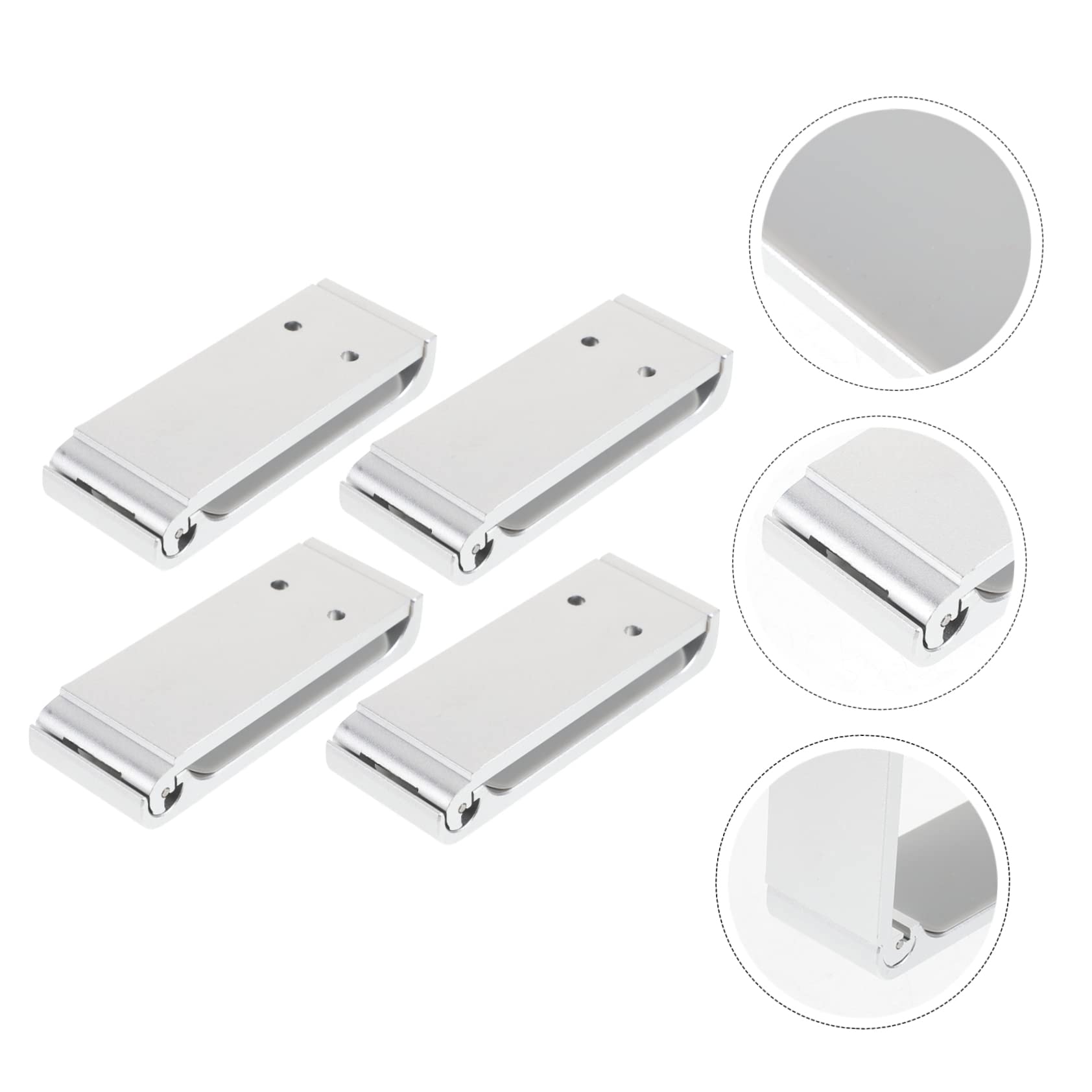 HOMSFOU 4sätze Aluminium Kopfhörerständer Halterung Für Headsets Stabil Und Langlebig Tragkraft Zur Aufbewahrung Und Organisation Von Gaming Kopfhörern Silberfarben