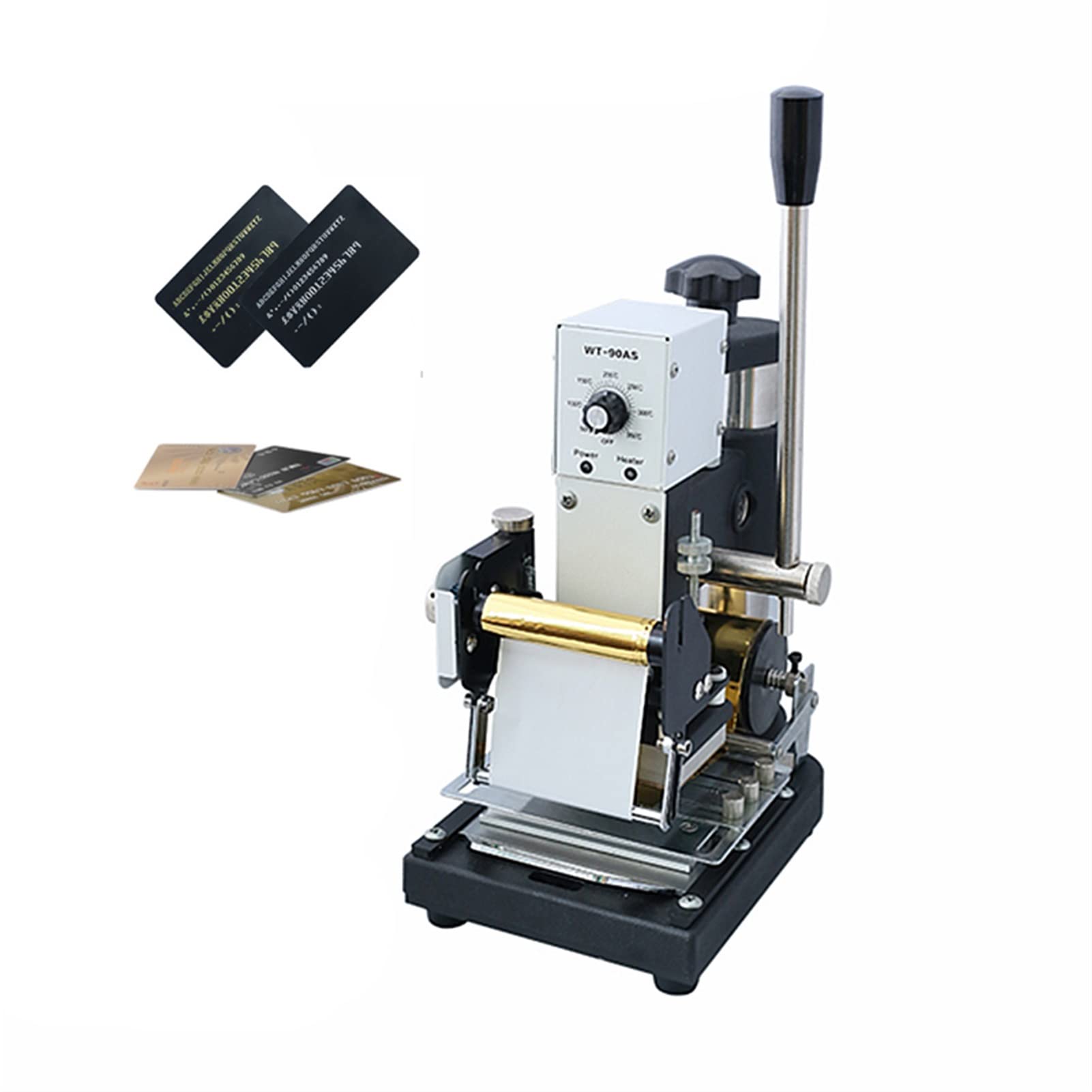 Embosseur de carte PVC Numéro l'embossier Machine 6 DIY 8D Numéros machine codage à estampage chaud Coder 90AS Bricolage facile(Coding machine 68D)