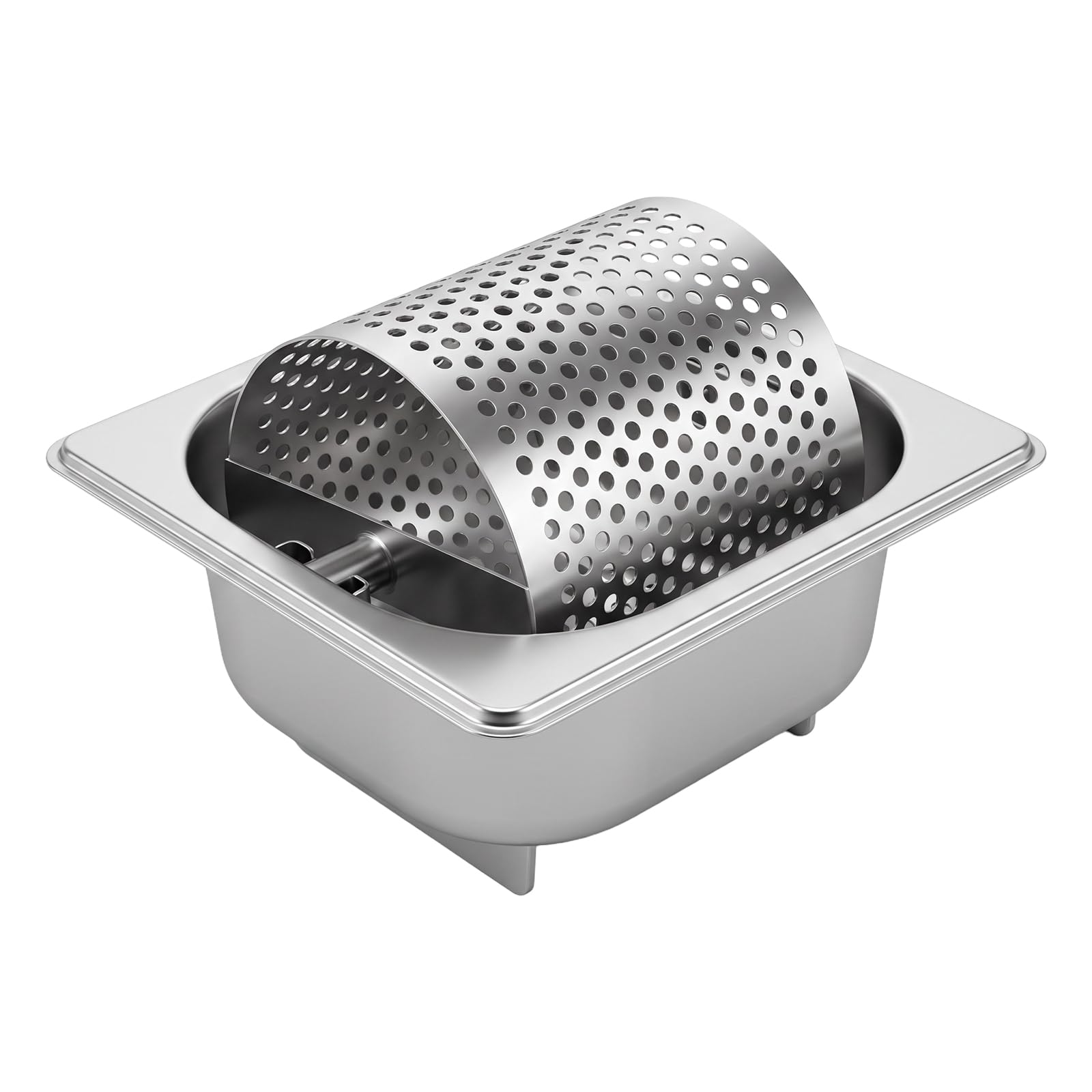 Burro in acciaio inox con supporto rullo per spalmare uniformemente | Cuisinart, rotella per spalmare il burro, per grigliare pane, burro, per interni ed esterni, picnic, barbecue, barbecue