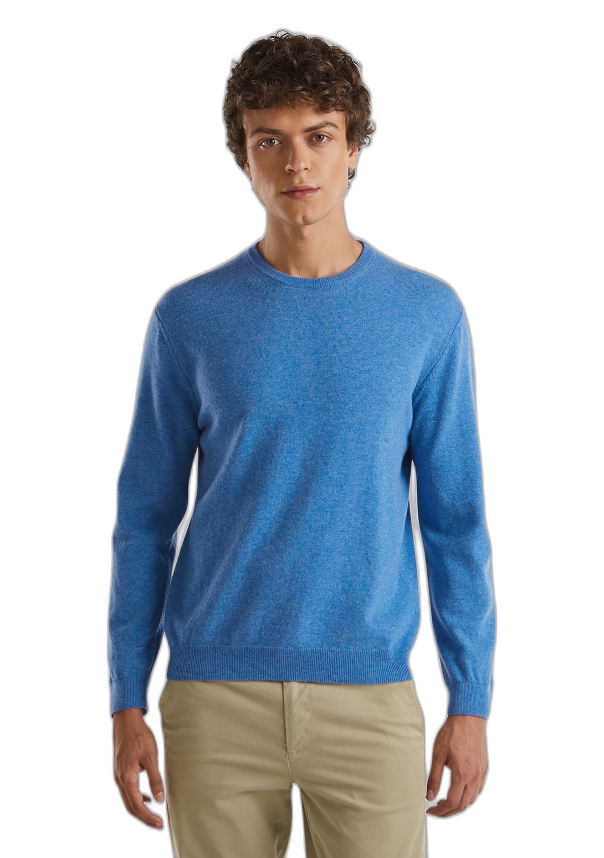 United Colors of Benetton Maglia G/C M/L 1002u1g34 Maglia Girocollo Manica Lunga Uomo (Pacco da 1)