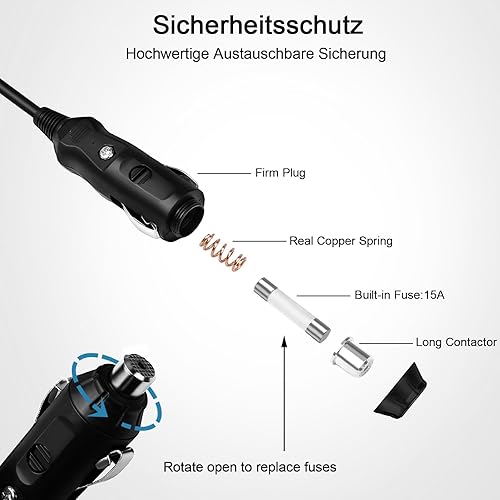 Miniatura 8 de 90W Resmed AirSense 11 Convertidor DC 12V-24V Cargador de coche Adaptador de CC para todos Resmed AirSense 11 AutoSetAirSense 11 Elite Cable de