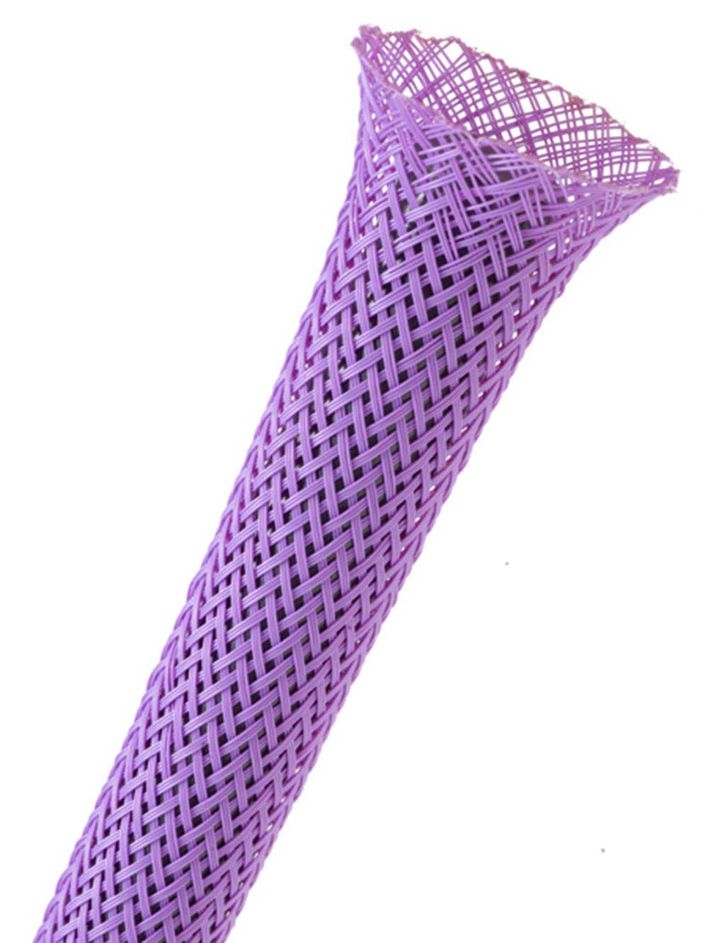 1.75" PET Expandable Braided Sleeving - Color: Purple - Length: 10FT