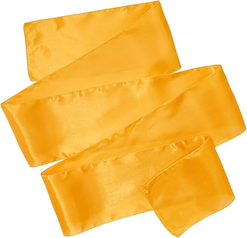 Sparkle and Bash Paquete de 12 bandas doradas para silla de boda, baby shower, fiesta de cumpleaños (7 x 108 pulgadas)