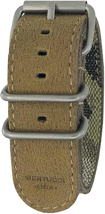 Desert Leather Belt, 1" - 26 mm, Matte Hardware, A-4 & A-5 Cases by Bertucci Watches