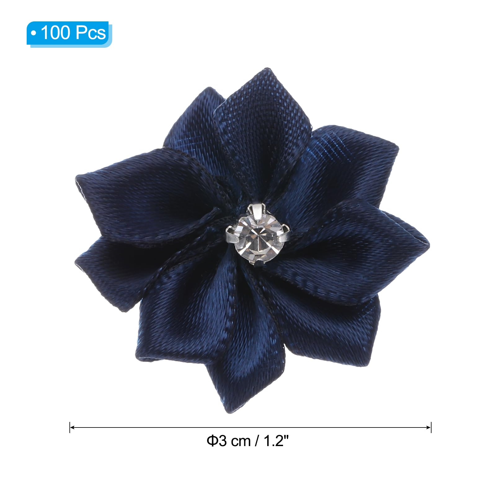 PATIKIL 1.2 Inch Small Ribbon Flowers - Image 2