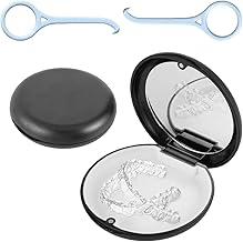 KOLZEMV 1PCS Boite Gouttiere Dentaire Orthodontique, Boite Appareil Dentaire, avec 2 PCS Outil de Suppression d'Aligner, boite gouttiere dentaire, Boite a Dentier, Boite Porte Etui Prothese Dentaire