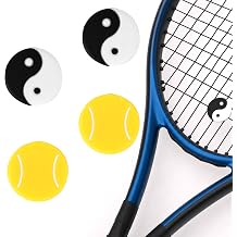 4pcs Tennis Racket Dampeners, Racquet Shock Absorber Sport Accessories | Durable Silicone Tennis String Dampener Improved Feel & Arm Comfort Vibration Dampener for Training and Matches Gear Stuff