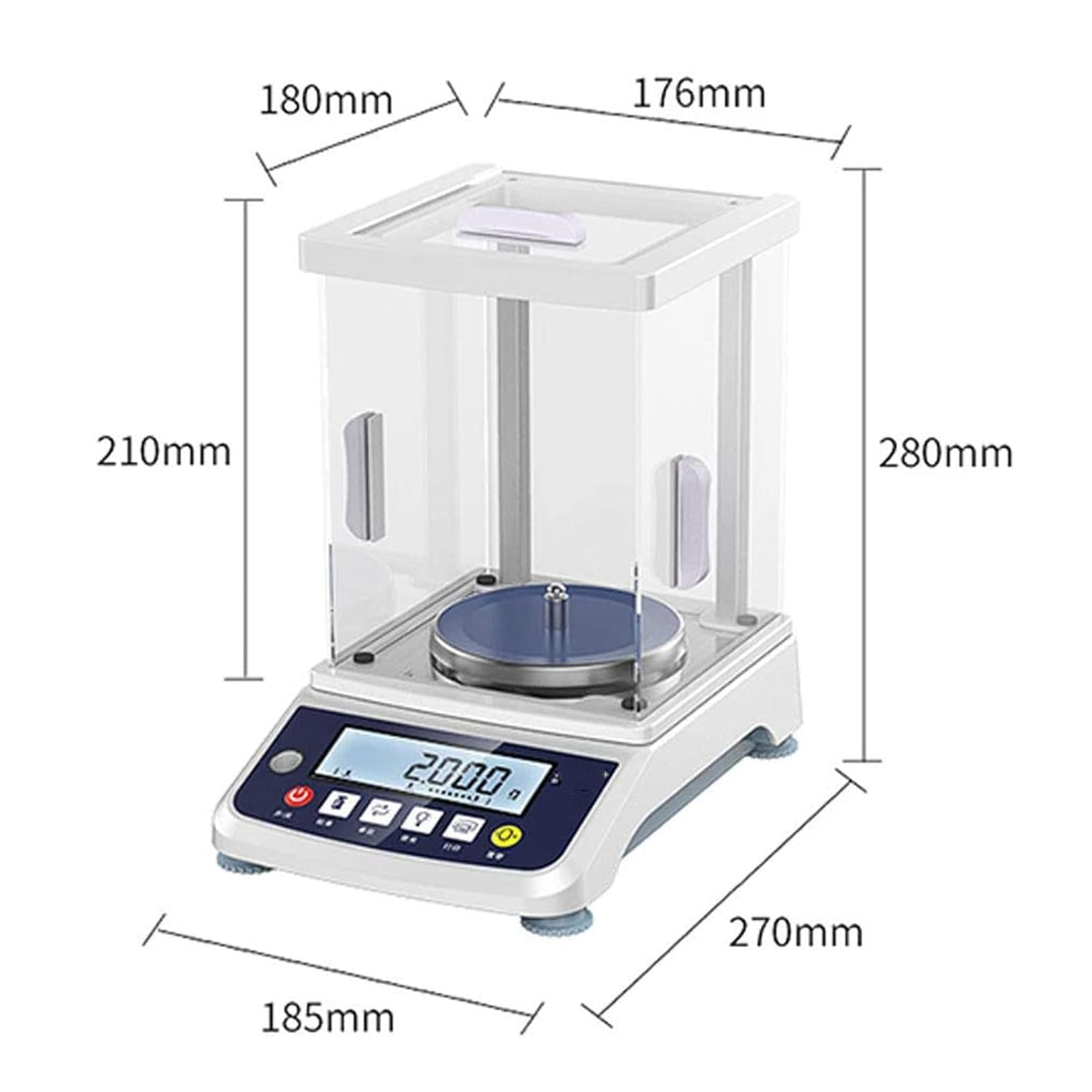 Balanza analítica de precisión 0,001 G x 300 G, Escala de precisión de Laboratorio 0,001 G, Escala de Laboratorio exacta, Escala de joyería con Peso de calibración.,