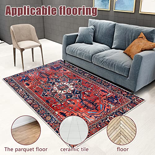 Yexexinm Vintage Chair Mat For Hardwood Floor, Anti-Slip Desk Chair Mat, Chair Rugs Floor Protectors Mat, Computer Chair Mat For Rolling Chair, Chair Carpet Mat For Home Office（36"X48"） #TOP6