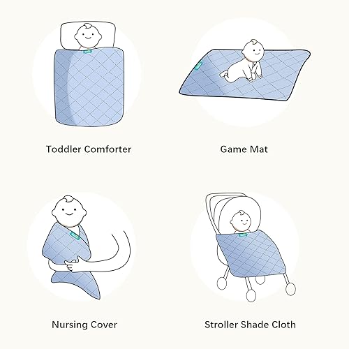 Miniatura 4 de Manta ligera para cuna y edredón alternativo para cama, manta para perro, manta acolchada para niños de 39 x 47 pulgadas, manta suave para sofá,